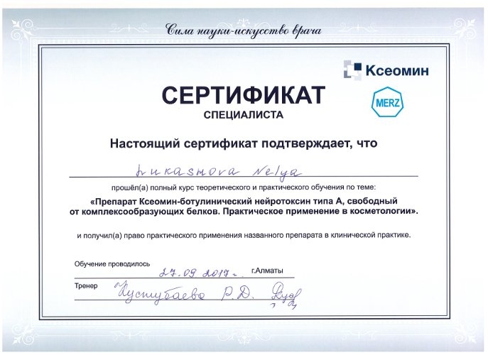 Сертификат 2 - Лукашова Нэля Николаевна